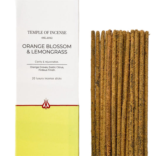 "These Orange Blossom & Lemongrass sticks have a soft orange, floral scent paired with bright lemong 20 sticks