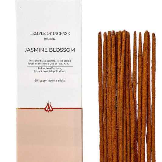 "Jasmine is the sacred flower of the Hindu God of love, Kama. It has been used for centuries as an i 20 sticks