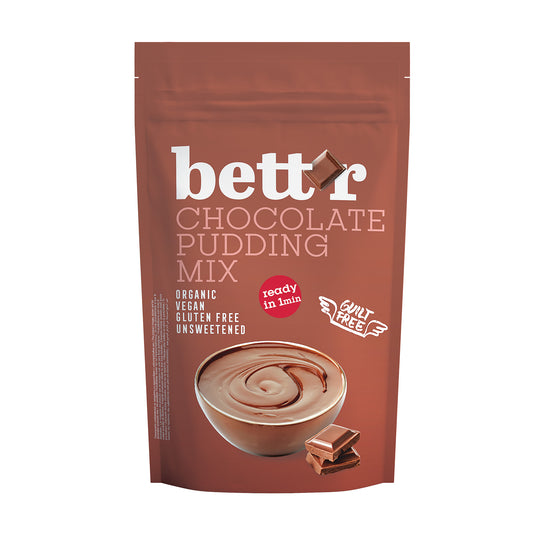 "Bett’r Organic Gluten-Free Chocolate Pudding Mix, Bio" 200g